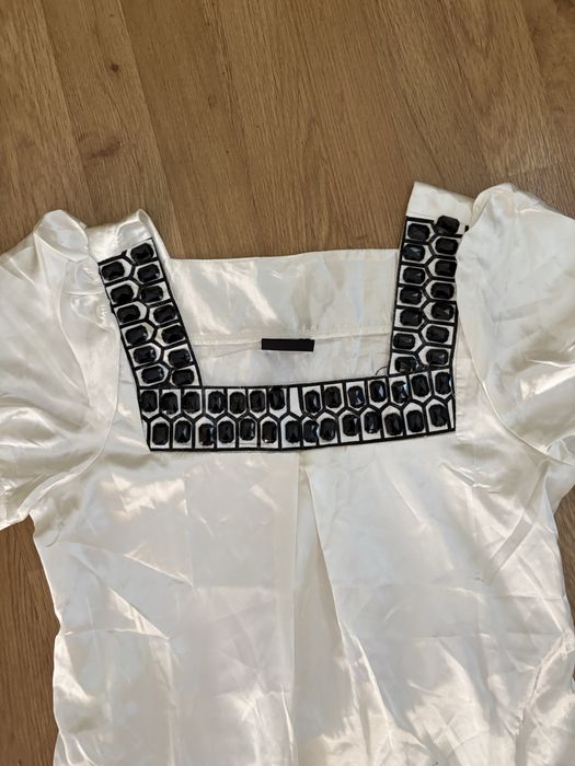 Жіноча атласна сукня розмір М, біла, женское платье бесплатно