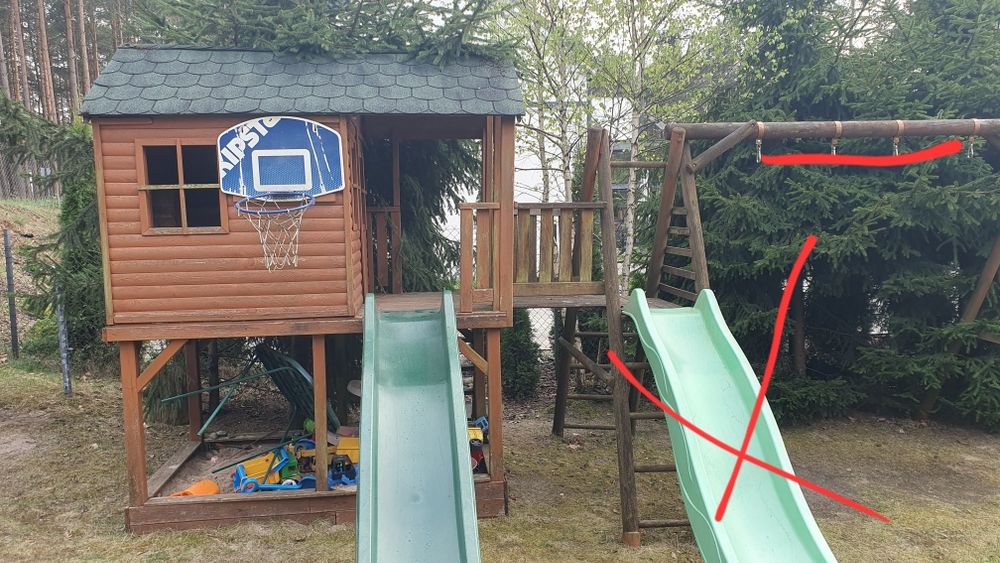 Domek drewniany dla dzieci