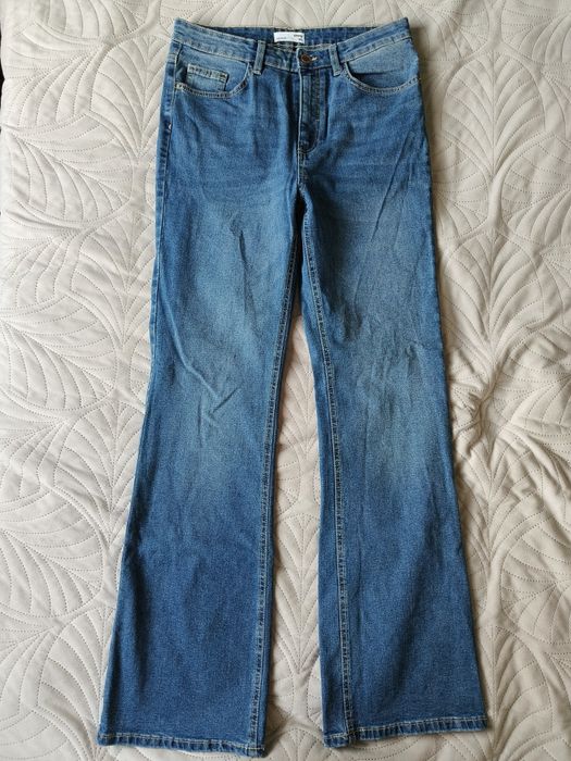 Spodnie damskie jeansy flare dzwony Sinsay 40 L