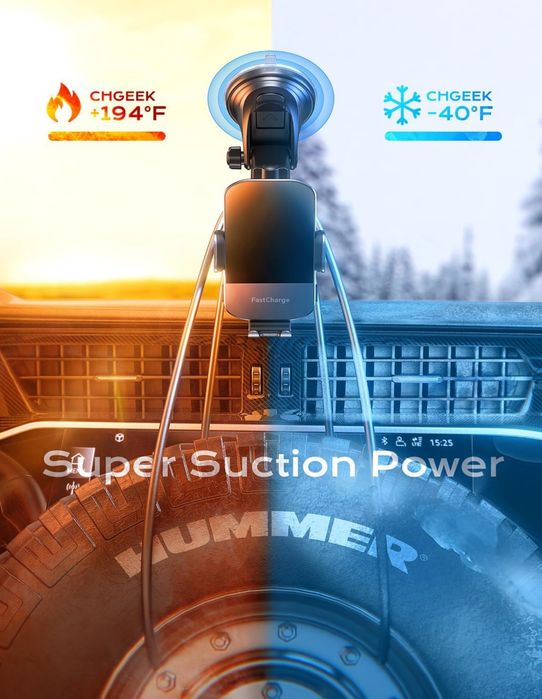 Ladowarka Samochodowa Uchwyt Na Telefon Bezprzewodowa M12 2w1