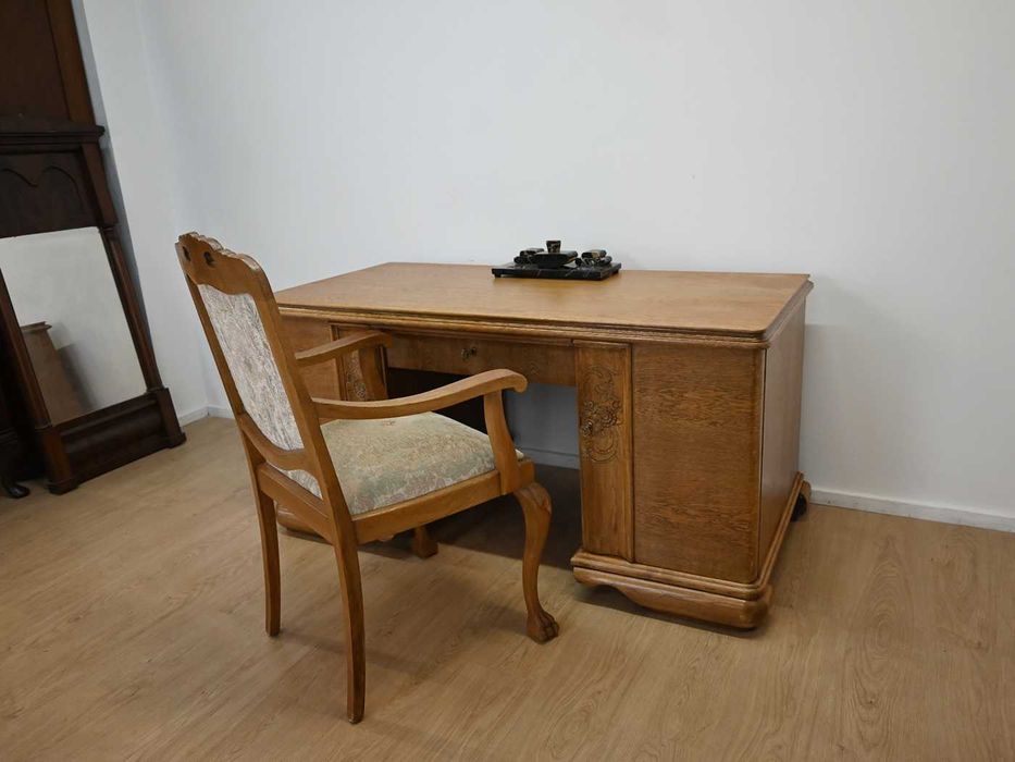 biurko dwustronne w jasnym dębie 011604