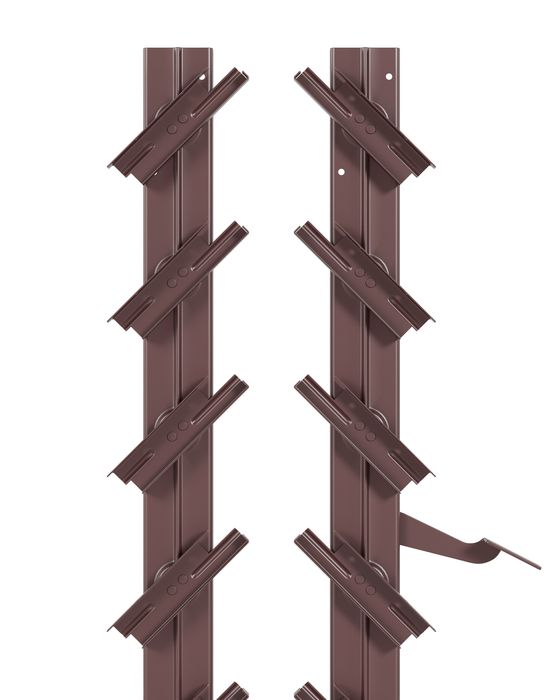 Stalowy mechanizm, ruchome deseczki. System shutters metalowy