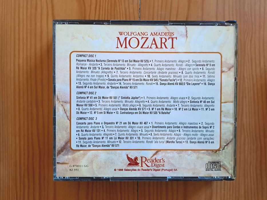 Coleção "Grandes Compositores" Reader’s Digest – Chopin, Mozart e Beethoven