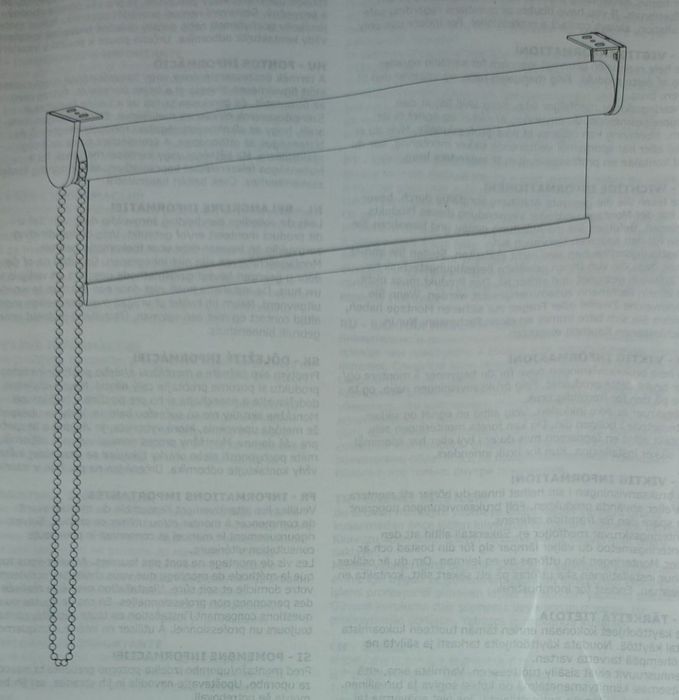 Estore enrolável opaco branco 90x210cm