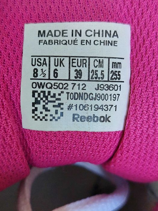 Кросівки жіночі Reebok для бігу 39 / 25.5 см  Doublehall Running взуття жіноче сітка літні