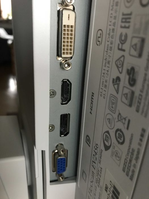 Monitor LCD Eizo EV2456 24,1 " 1920x1200 IPS Białe i czarne FV23% Wys