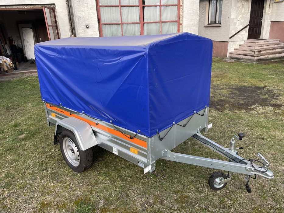 Nowa przyczepka z plande TEMA BOX, zarejestrowana, DMC 750kg, plandeka
