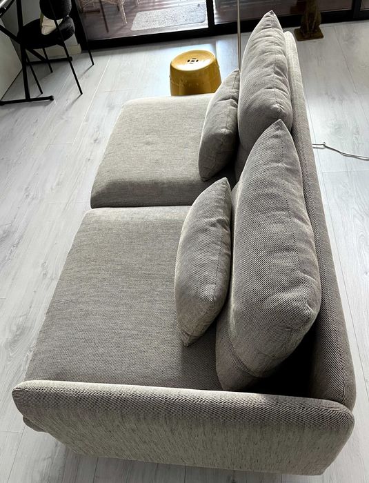 sofá 3 lugares, estilo escandinavo