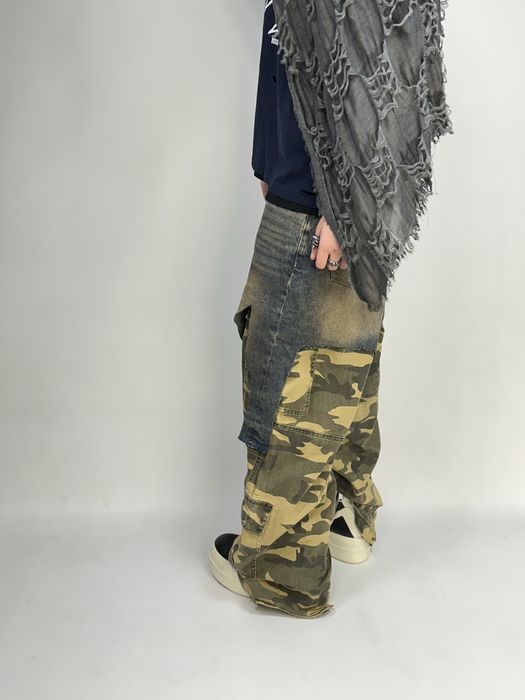 Project GRAILZ G/R gr джинсы шорты камо camo faded baggy джинси