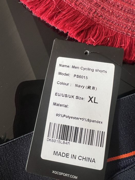 Spodenki rowerowe xl z wkladka