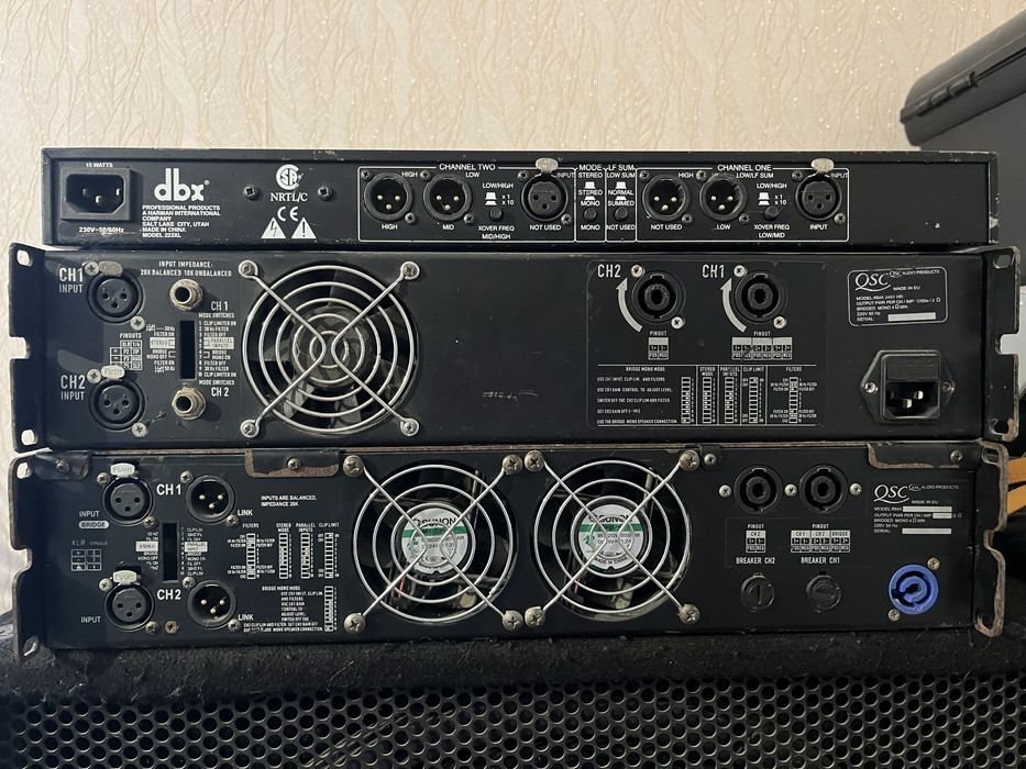 QSC підсилювачі та dbx кросовер