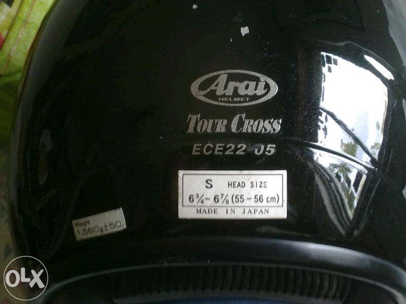 Capacete ARAI - pouco uso (Tamanho S)