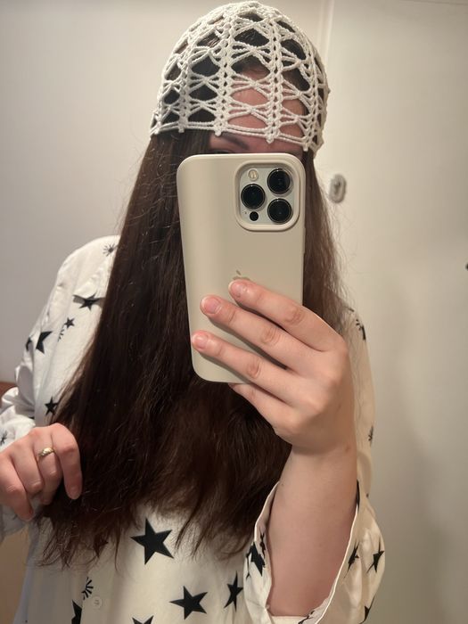 czapka crochet 56-58cm