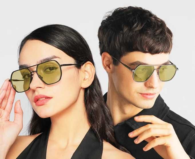 óculos de visão noturna/óculos de sol estilo aviador NOVO ENVIO GRÁTIS