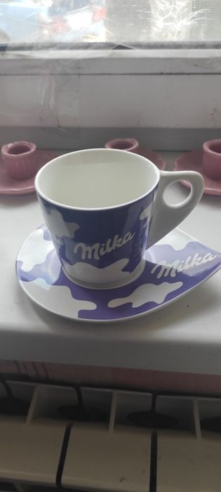 Мілка корівка мілка набір чашка+блюдце
