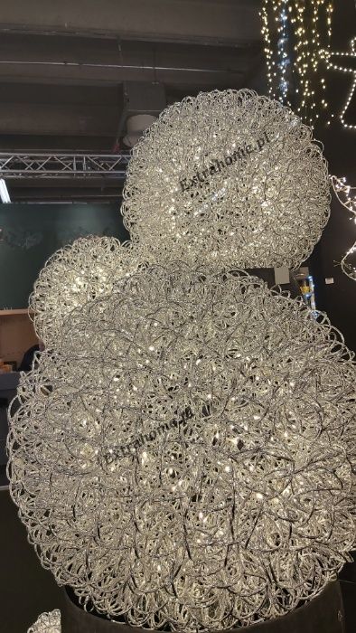 Magia światła to dekoracyjne Kule świetlne z aluminium i led H60 cm