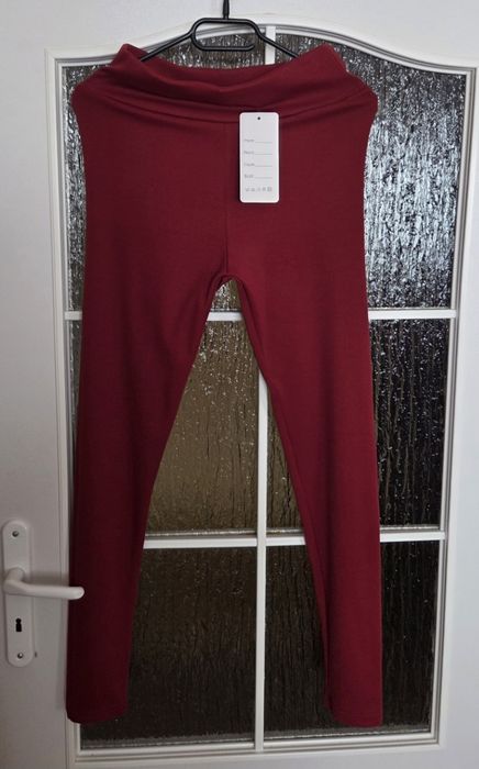 Legginsy Damskie Bordowe S/M 39
