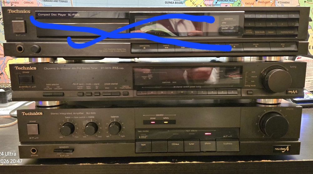 Dwa segmenty Technics SU-600+ST-G570 do serwisu