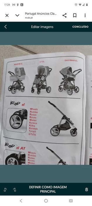 Trio IpOp El babycoque+carrinho e alcofa