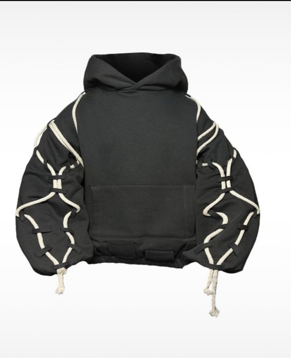 bluza szara gruba streatwear swag alternative vintage