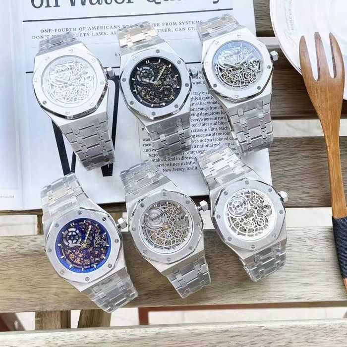 Годинник автоматичний Audemars Piguet Royal Oak Openworked skeleton silver