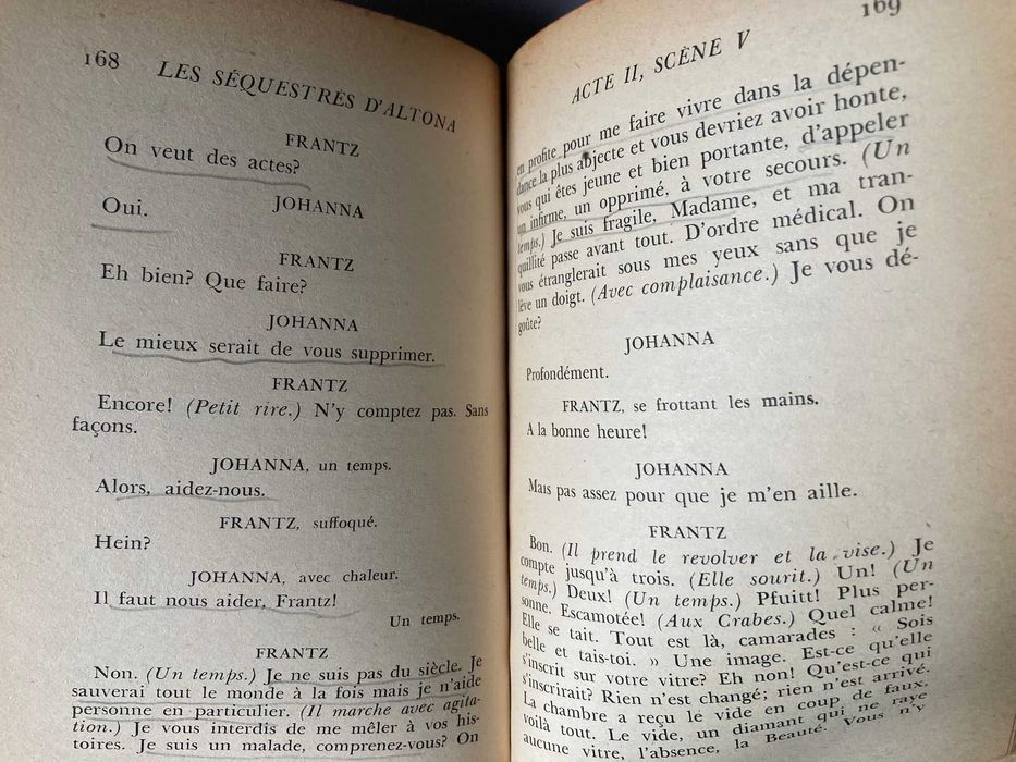 Les Séquestrés  D'Altona, de Jean-Paul Sartre
