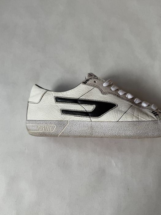 Diesel S-Leroji Low Sneakers White/Black D Logo Shoes кеды кроссовки дизель