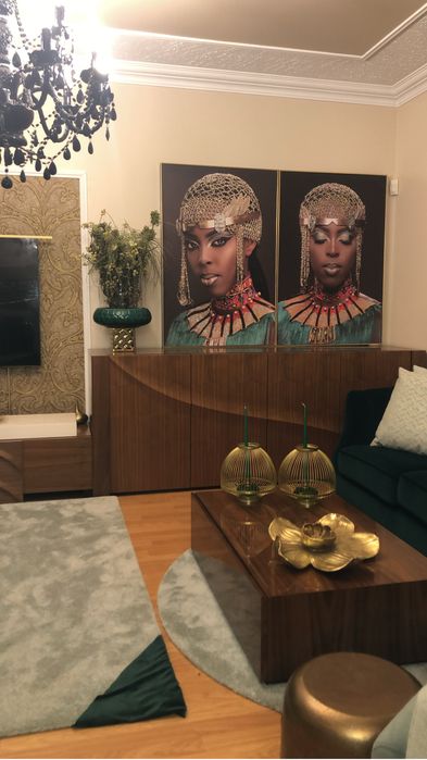 Conjunto de 2 telas/quadros de parede
