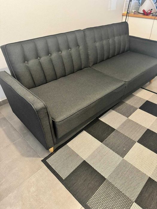 Sofá-cama TIVEDEN tecido cinzento escuro- Pagamento ato entrega