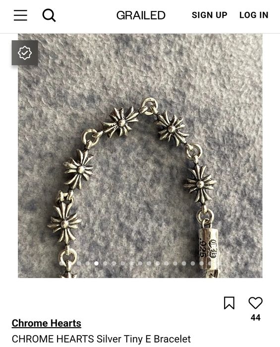 Браслет Chrome Hearts Tiny ECH Plus Б/У