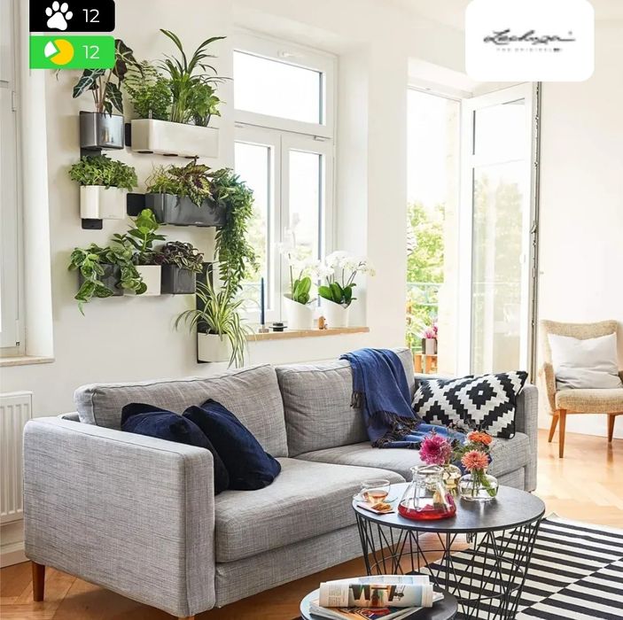 Lechuza вазони з автополивом тріо в різних кольорах 14 розмір