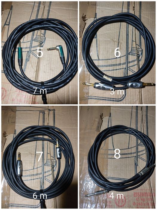Lote cabos XLR (Canon) e Jack