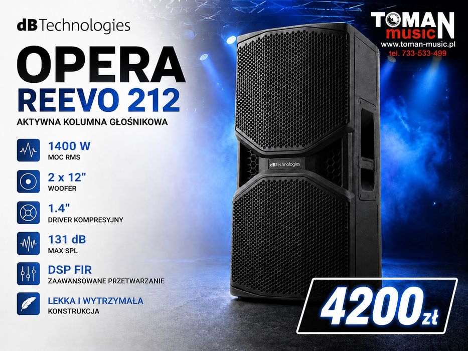 Kolumny aktywne Db Technologies Opera Reevo 212 / rcf 912 polaudio