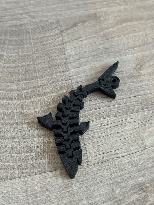 Ruchoma figurka Rekin Druk 3d Flexi Toy