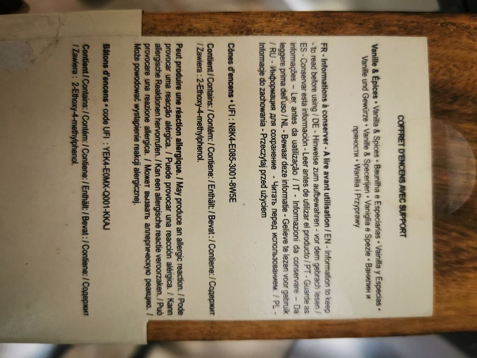 Incenso Vitalite64586165632002121