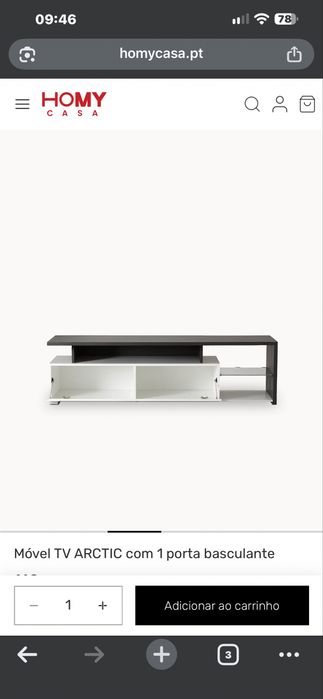 Movel de tv lacado