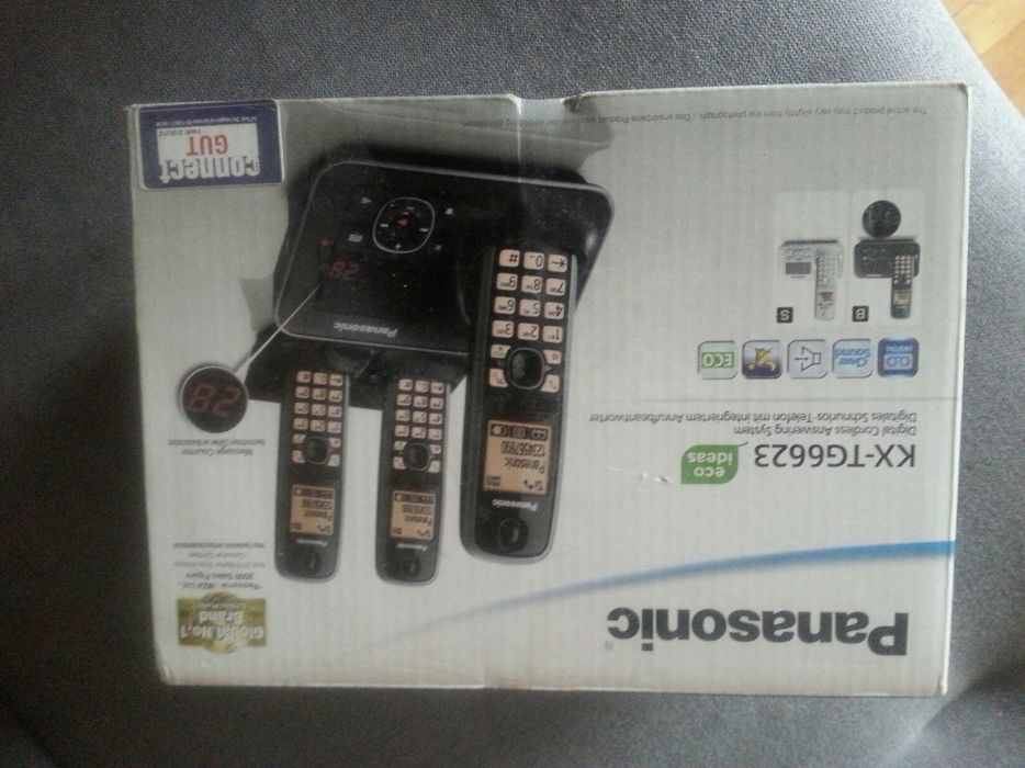 Telefon stacjonarny Panasonic z sekretarka
