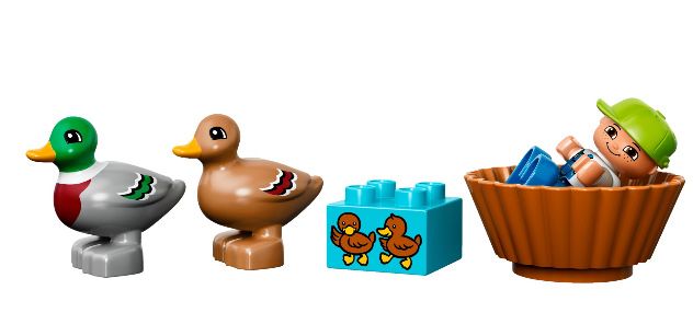 Lego duplo kaczki, klocki duplo kaczki 10581