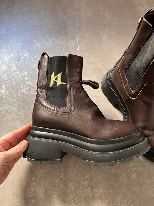 Кожание ботинки черевики Karl lagerfeld  оригінал