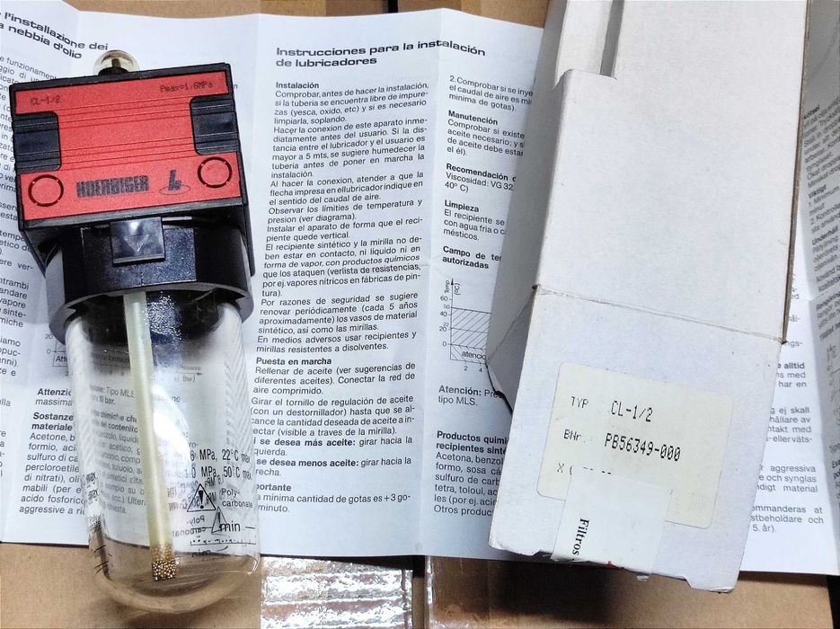 Misturador óleo linha ar comprimido Hoerbiger / Origa