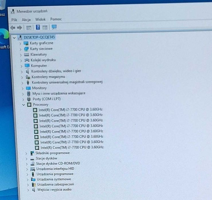 Procesor Intel i7-7700 do komputera