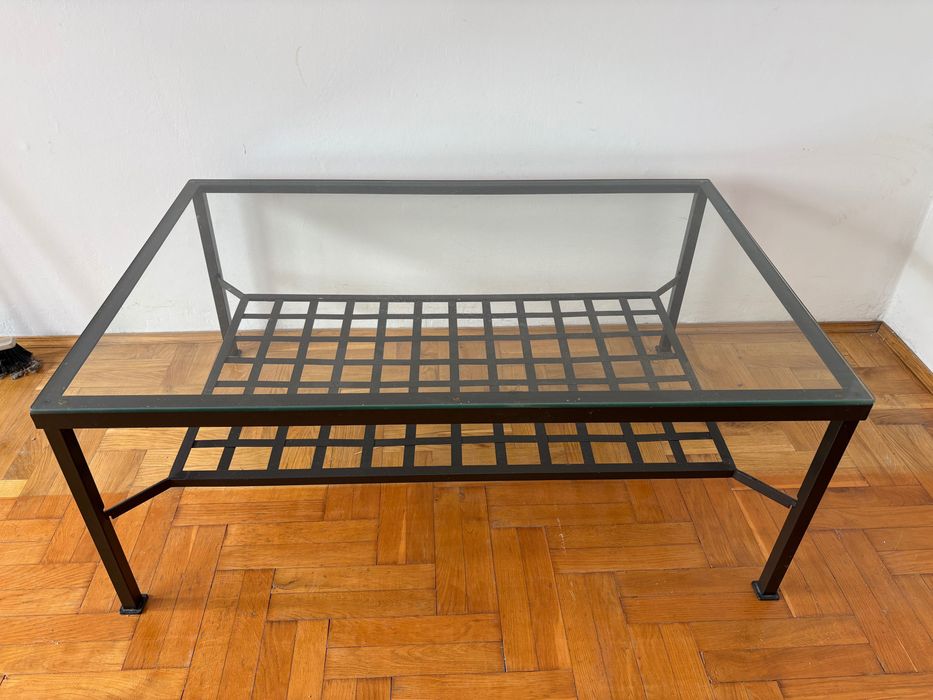 Ława Ikea szkło metal