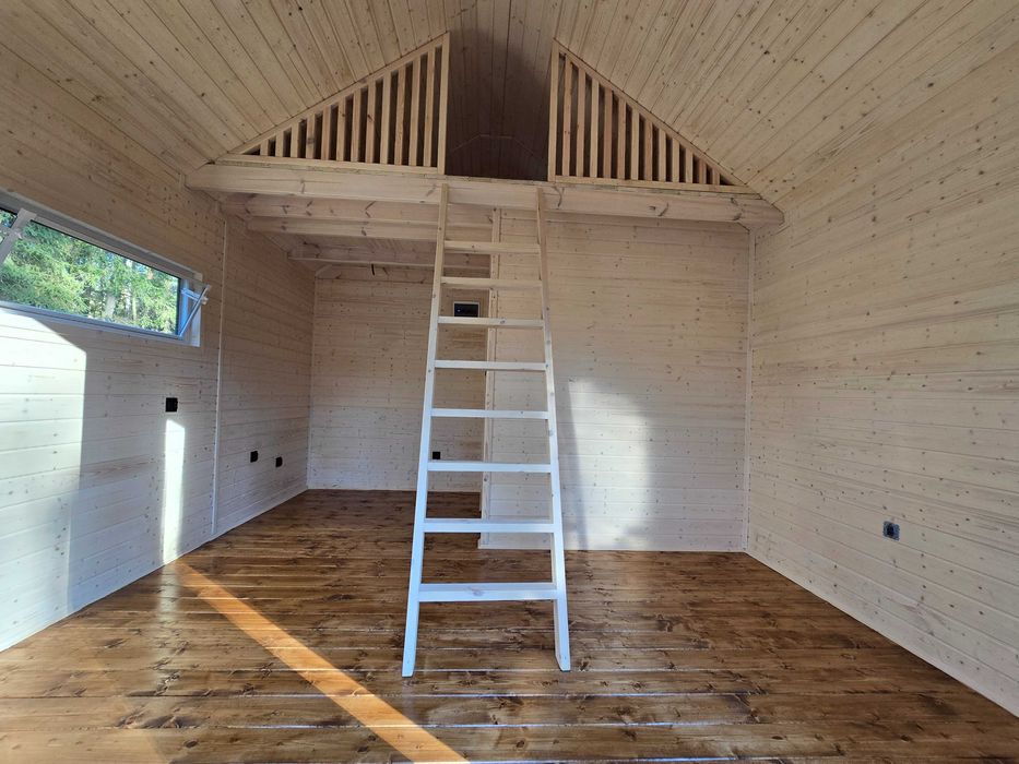 Domek drewniany typu STODOŁA 24m² – komfort, design i szybki montaż!