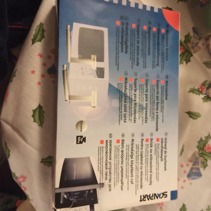 Suporte para microondas universal inox