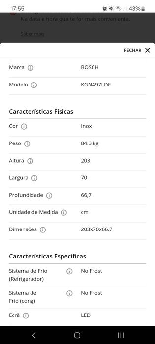 Frigorifico Bosch