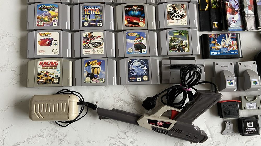Jogos e acessórios Nintendo 64, Sega, NES