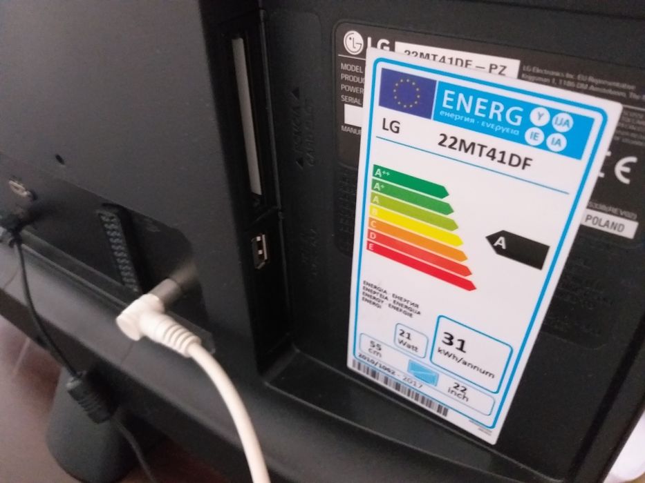 tv LG 22MTV41DF preto