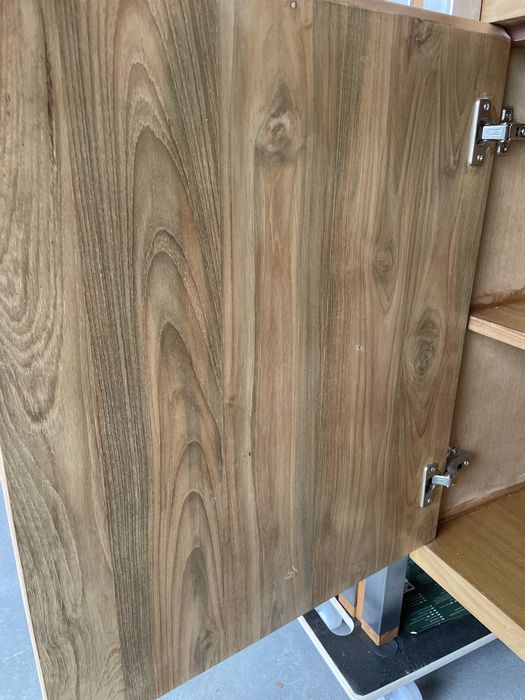 NOWOCZESNA drewniana komoda DUŻA prosta minimalistyczna loft jasna