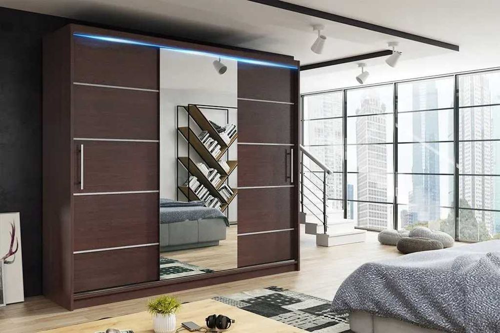 Szafa przesuwna RIO 180CM z lustrem! Promocja!