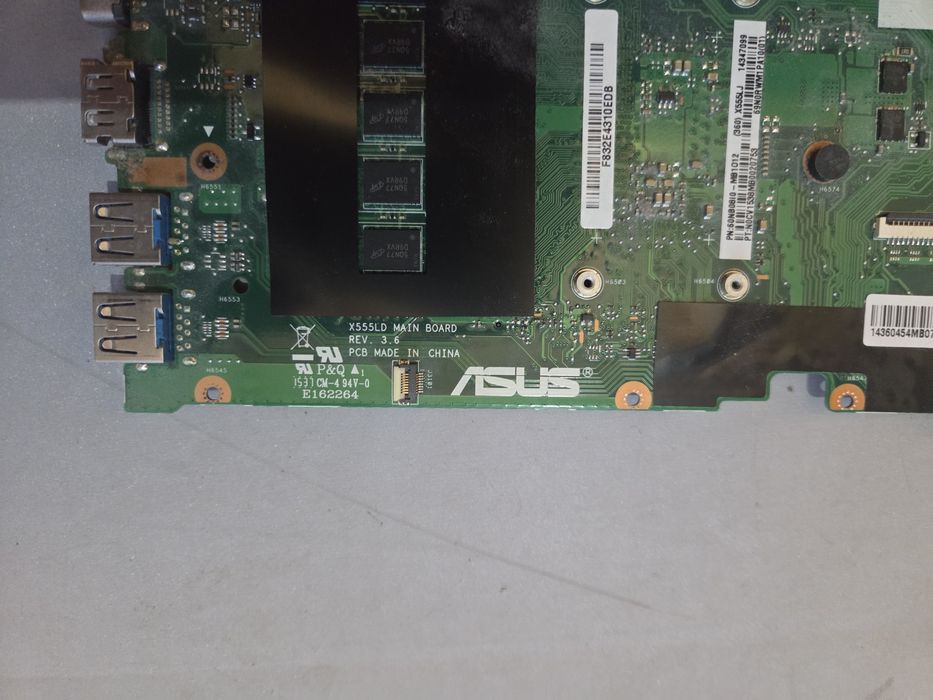 Sprzedam płytę główną + procesor do Laptopa ASUS F555L